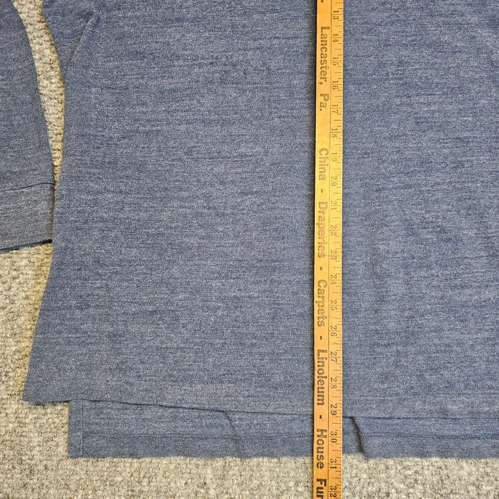 Polo Ralph Lauren Long Sleeve Polo‎ Shirt Blue Heathered Mens XXL Tall